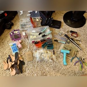 Handstamped metal jewelry and art supply business start up kit